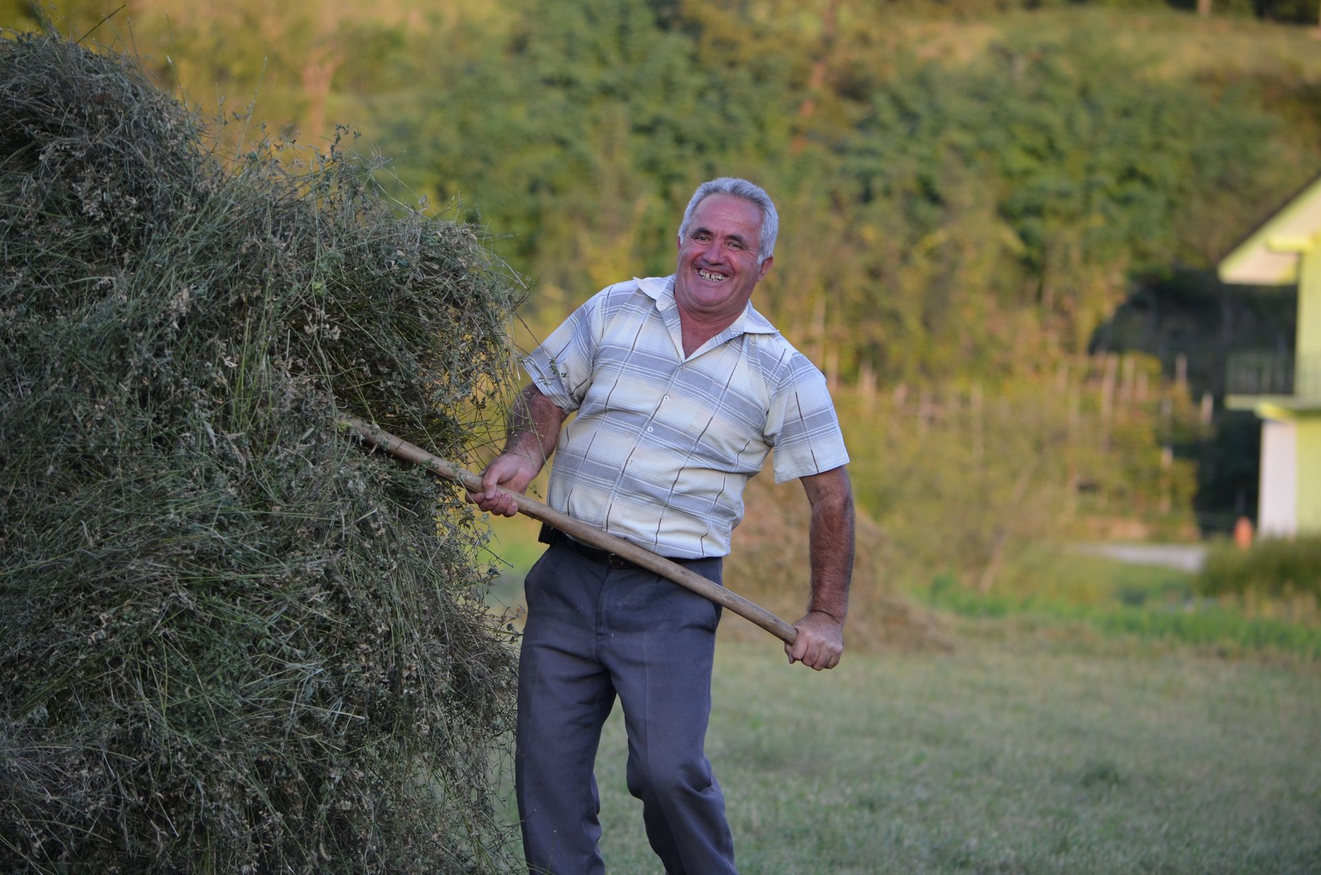Local farmer in rural Albania