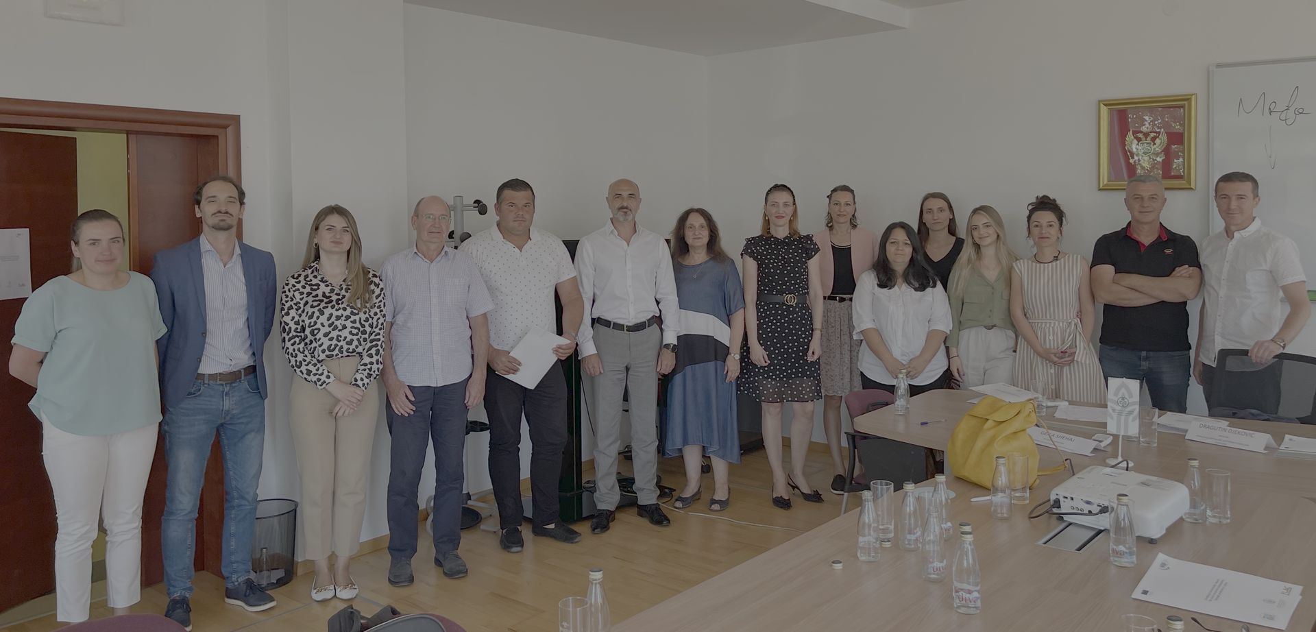 Group photo with partners in Podgorica, Montenegro